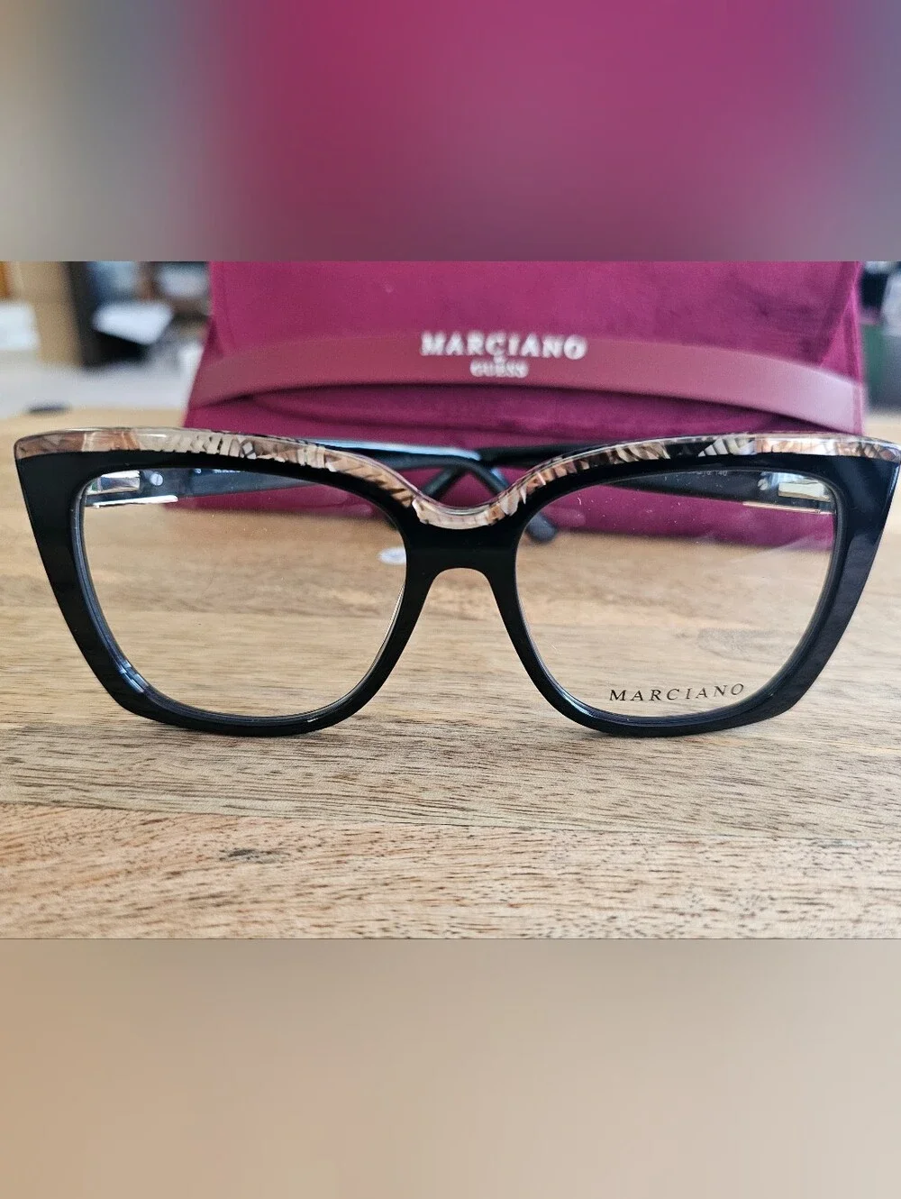 Marciano by GUESS Black and Tortoiseshell Women's Eyeglass Frames